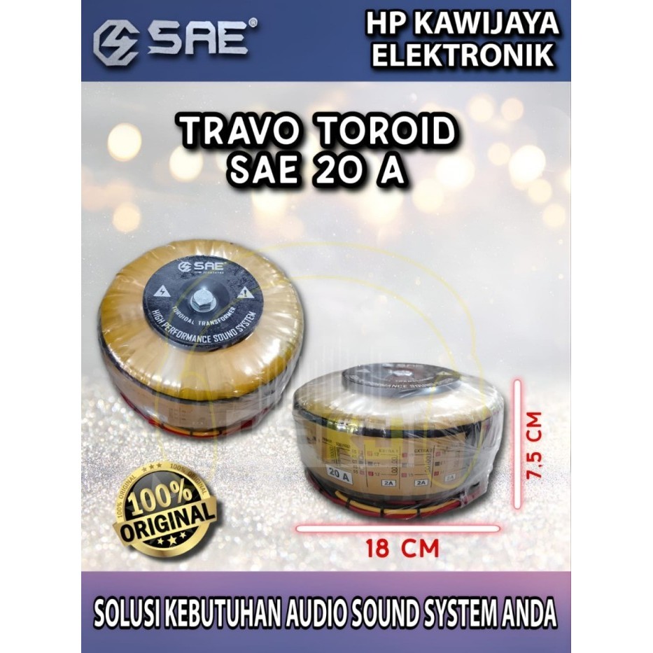 FZ01 TRAVO TOROID SAE 20A CT 45 55V trafo donat sae 20 Amper CT 45 55 volt