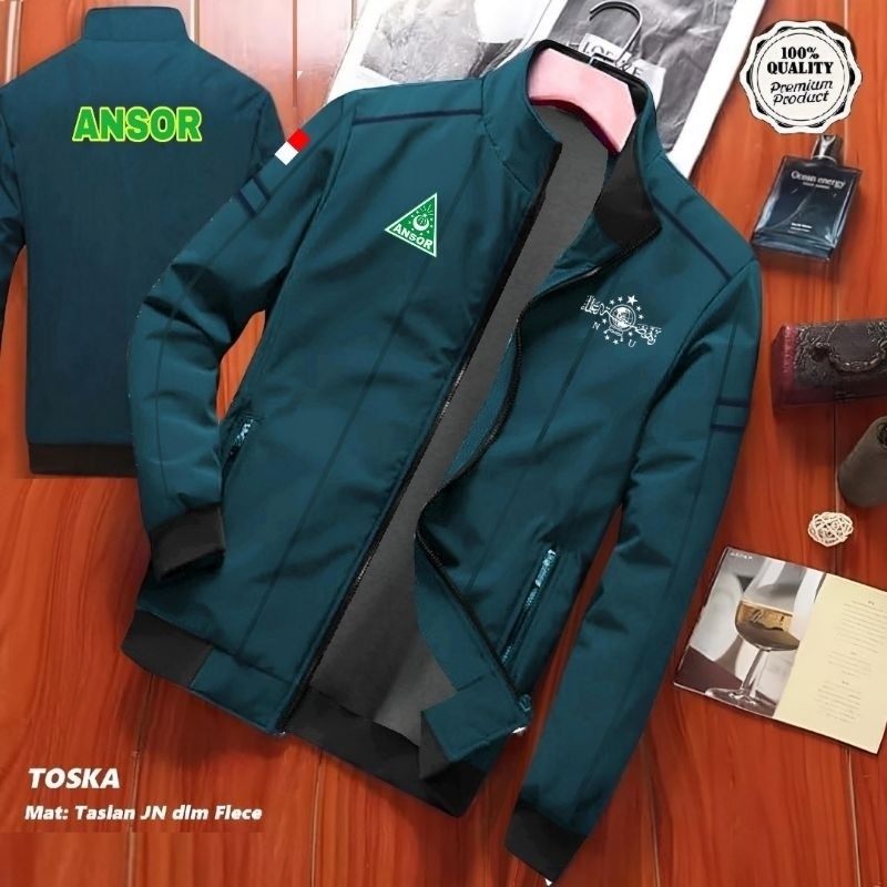 JAKET ANSOR NU FULL FURING CUSTOM SABLON WATERPROOF PRIA WANITA TERBARU