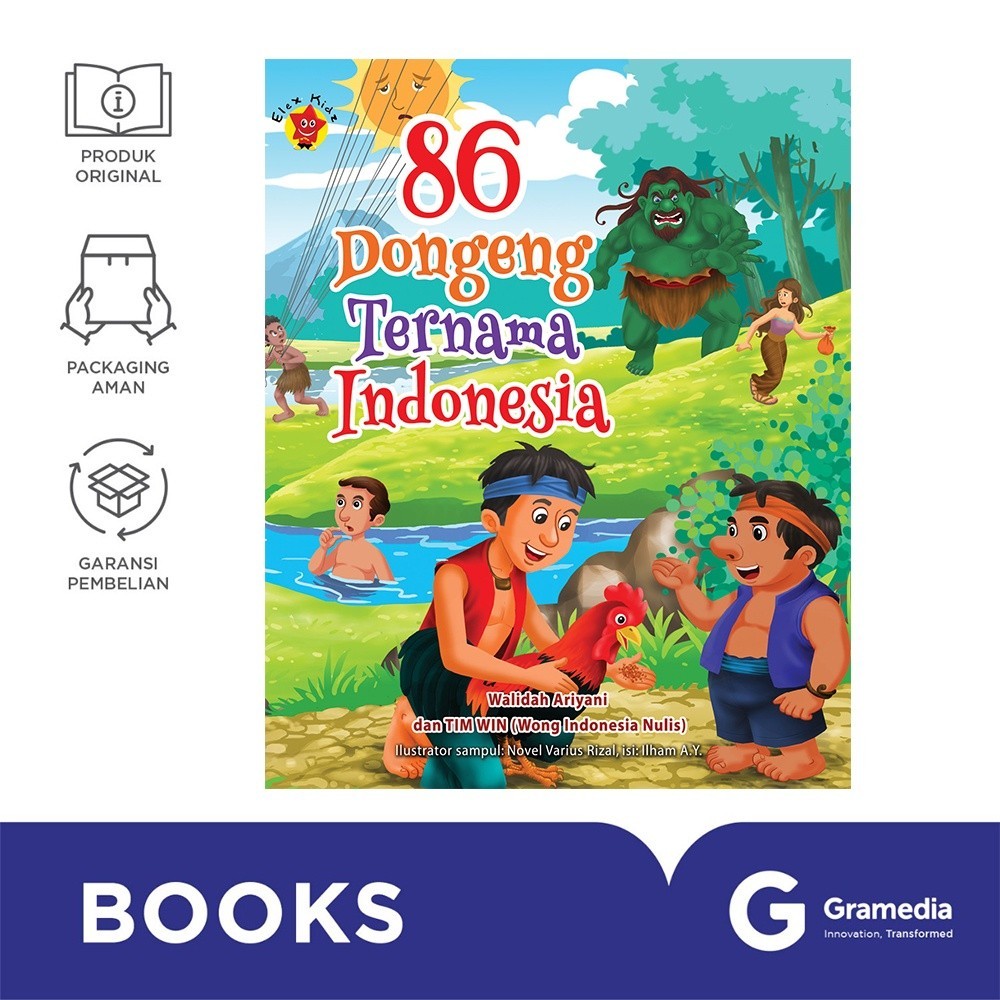 Gramedia Surabaya - 86 Dongeng Ternama Indonesia