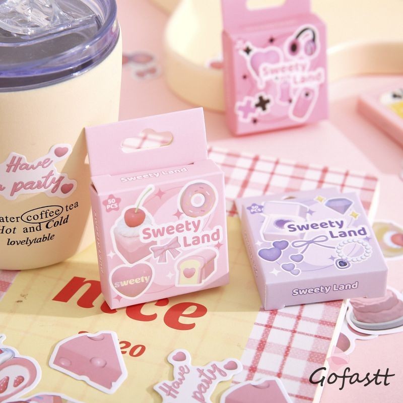 

COD Stiker lucu berbentuk khusus stiker penyegel kartun DIY stiker bahan buku besar tangan-G