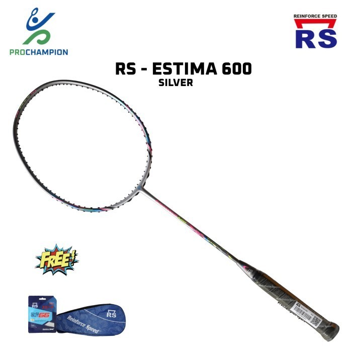 Raket Badminton Reinforce Speed RS Estima 600 Silver