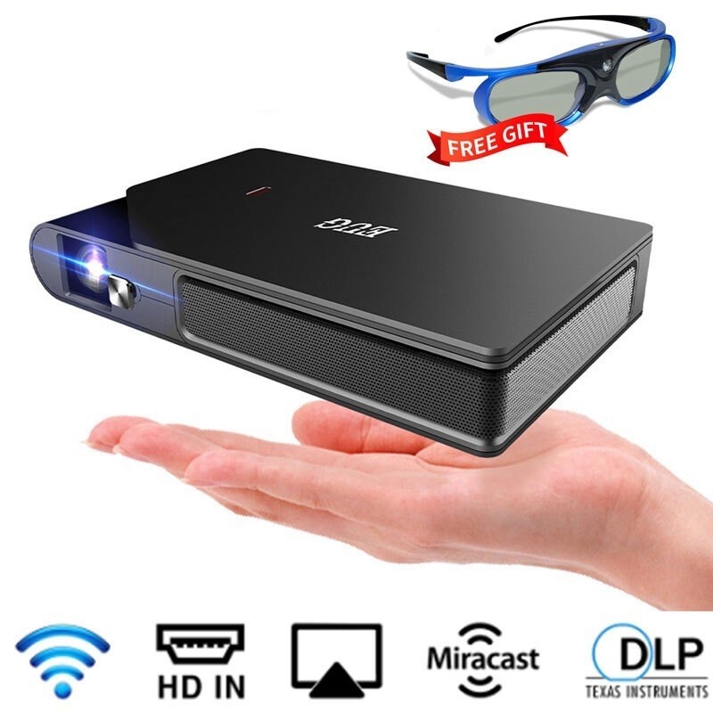 New Mini Pocket Projector DLP WIFI 150' Screen Full HD Home Theater Cinema Portable Outdoor 3D Movie