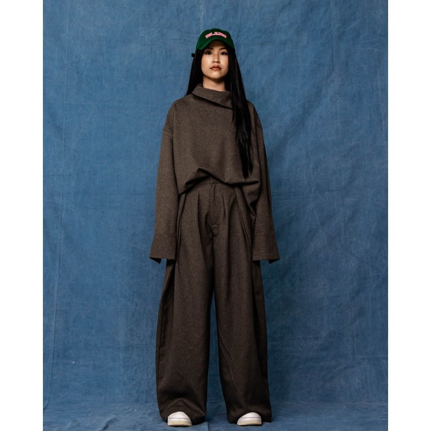 BLANC STUDIO - DOUBLE MAJOR TROUSERS - S