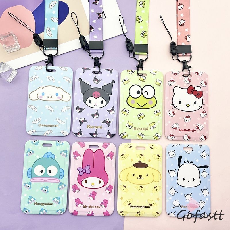 

COD Sanrio Tempat Kartu Lanyard Kartu Pelajar Tempat Kartu Akses Tempat Kartu Makan Tempat Pelindung Kartu-G
