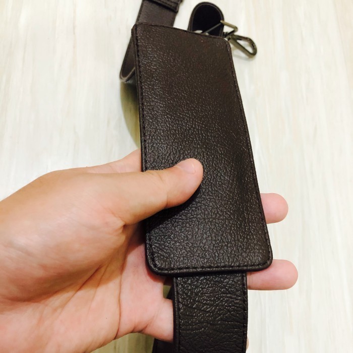[TERMURAH] Tali selempang tas kulit / strap tas kulit pria COKLAT