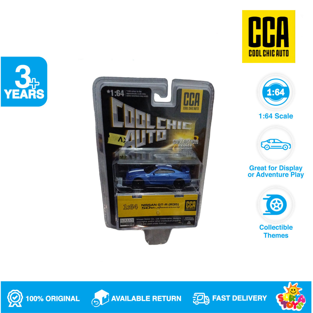 CCA Collector Series 50 Th Anniversary 1:64 Nissan Gtr (R35) Blue