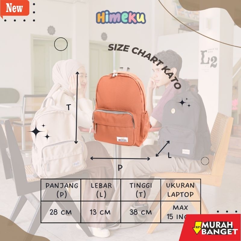 tas ransel wanita shopee KATO Backpack Himeku