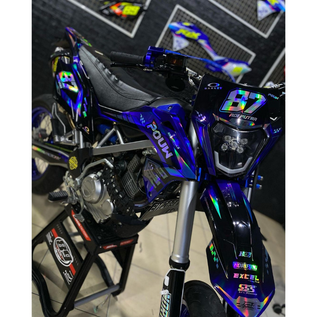 decal klx bf full body hologram - DECAL KLX 150BF FULL BODY -Sticker Decal KLX BF full body - Stiker