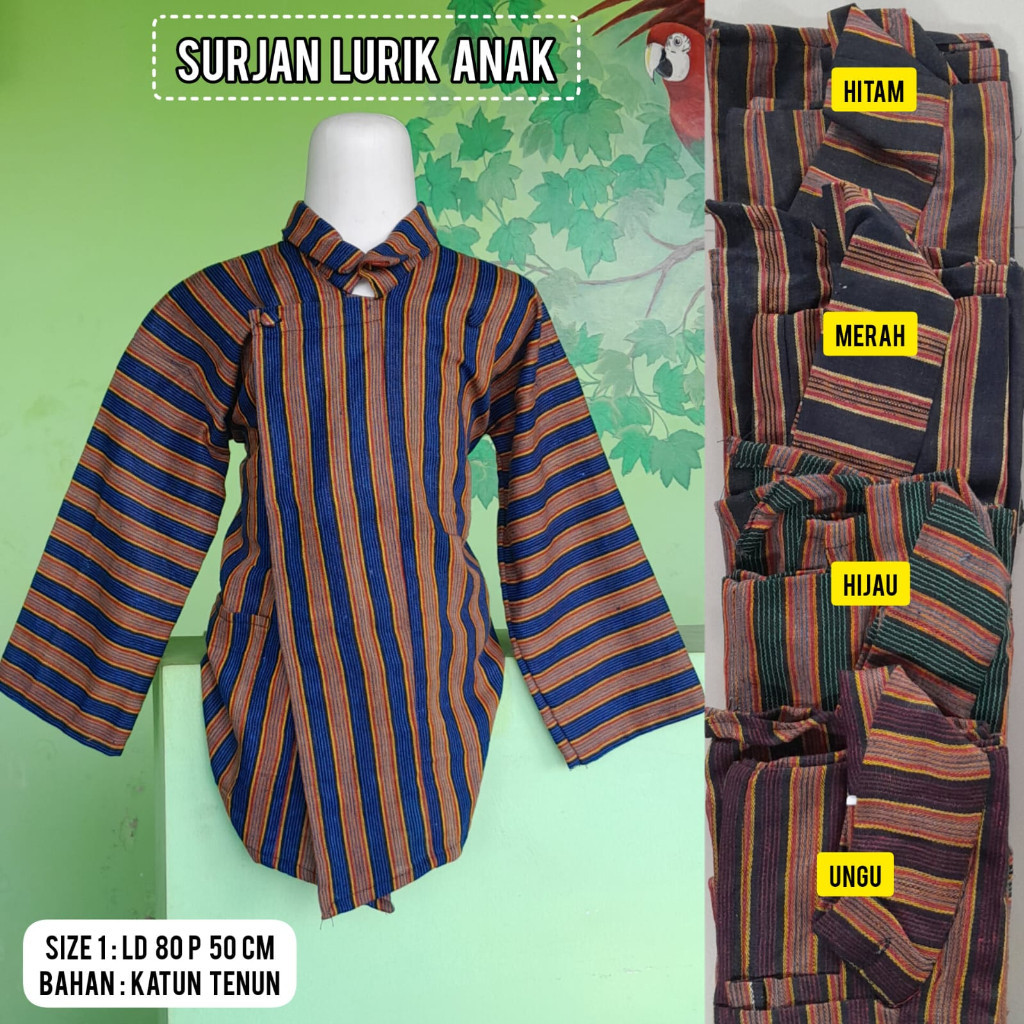 LURIK Surjan dan Kebaya Lurik Anak