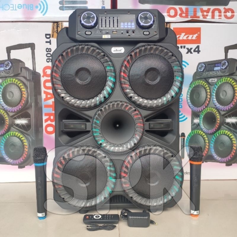 Speaker DAT 8 inch X 4  DT 806 Quarto Bluetooth Original