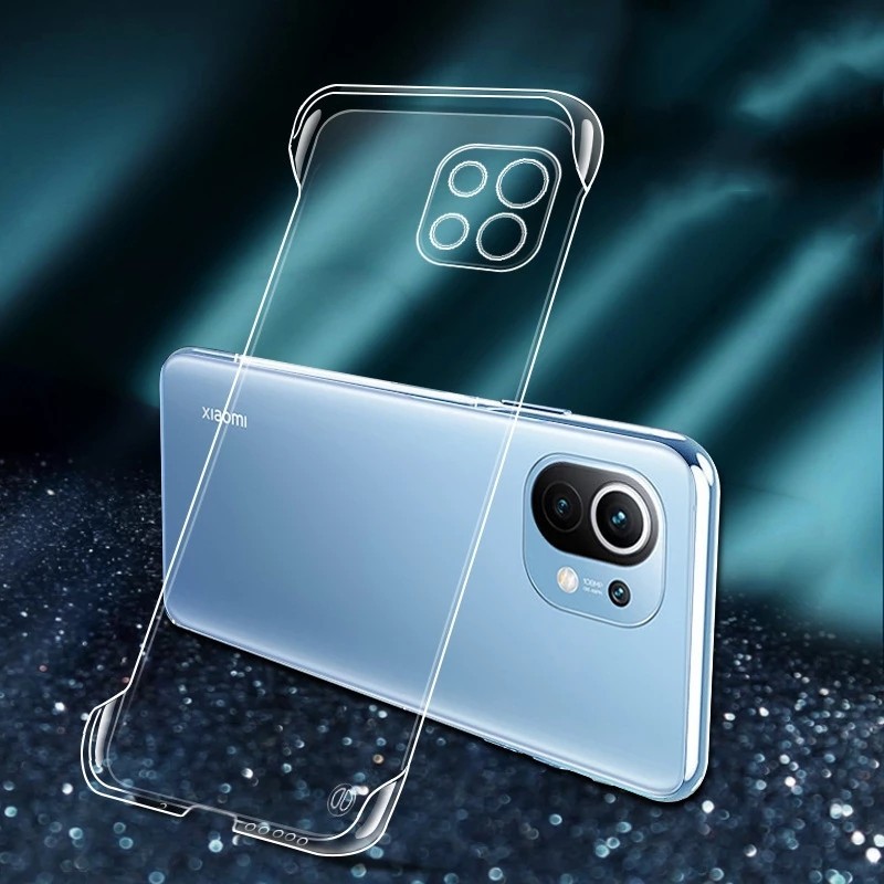 Frameless Clear PC Hard Phone Case For Xiaomi Mi 12 11 Ultra 10T Lite 10 Pro 9T MIX4 POCO F3 M3 Redm