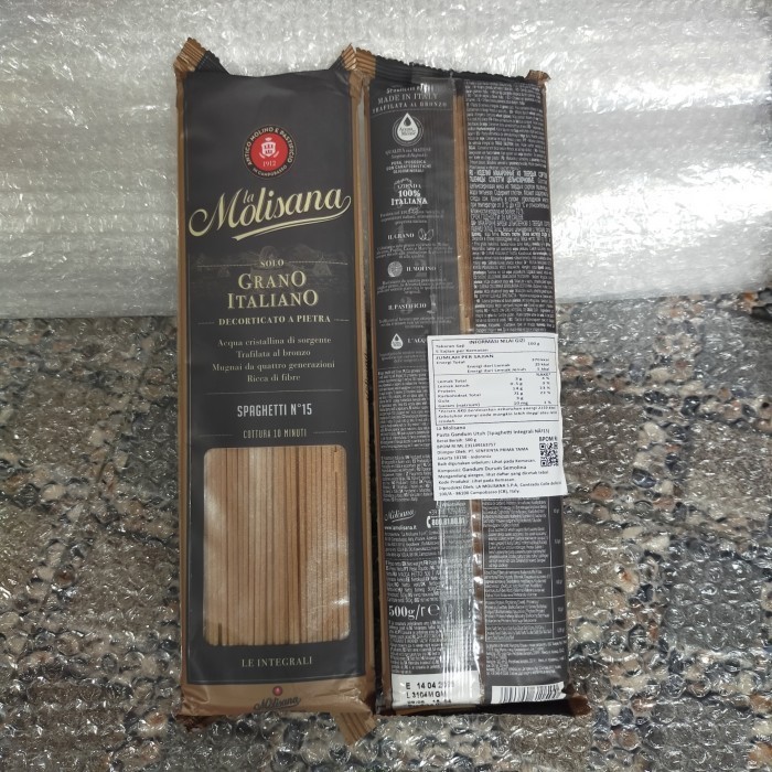 

la molisana pasta grano spaghetti spaghettiy 500gr whole wheat