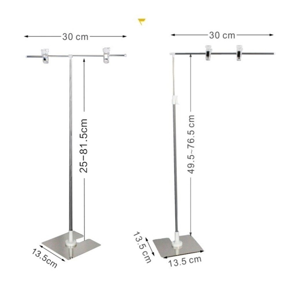 

Height Adjustable Display Stainless Steel Poster Clip Promotion Sign Holder Sales Cardboard Display Racks Stand
