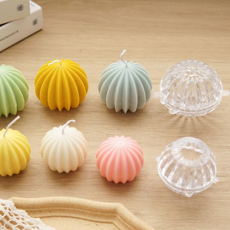 

3D Candle Mould DIY Art Candle Mold Ball Cactus Shape Silicone Mold Aromatherapy Candle Silicone Mold Candle Making Molds