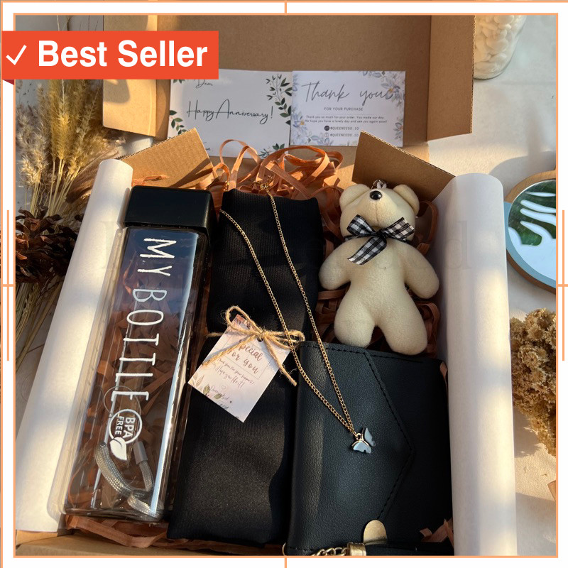 

Kado Unik Lebaran Idul Fitri Murah Style Keren / 7.7 Sale | Giftbox Black Wallet Series | Kado Ultah | Hampers Lebaran | hampers Idul fitri