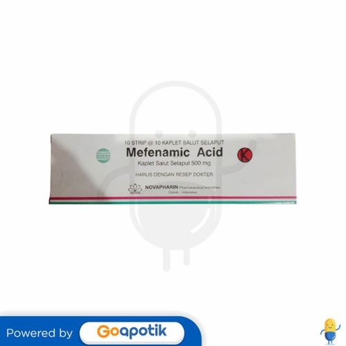 Asam Mefenamat Novapharin 500 Mg Box 100 Kaplet