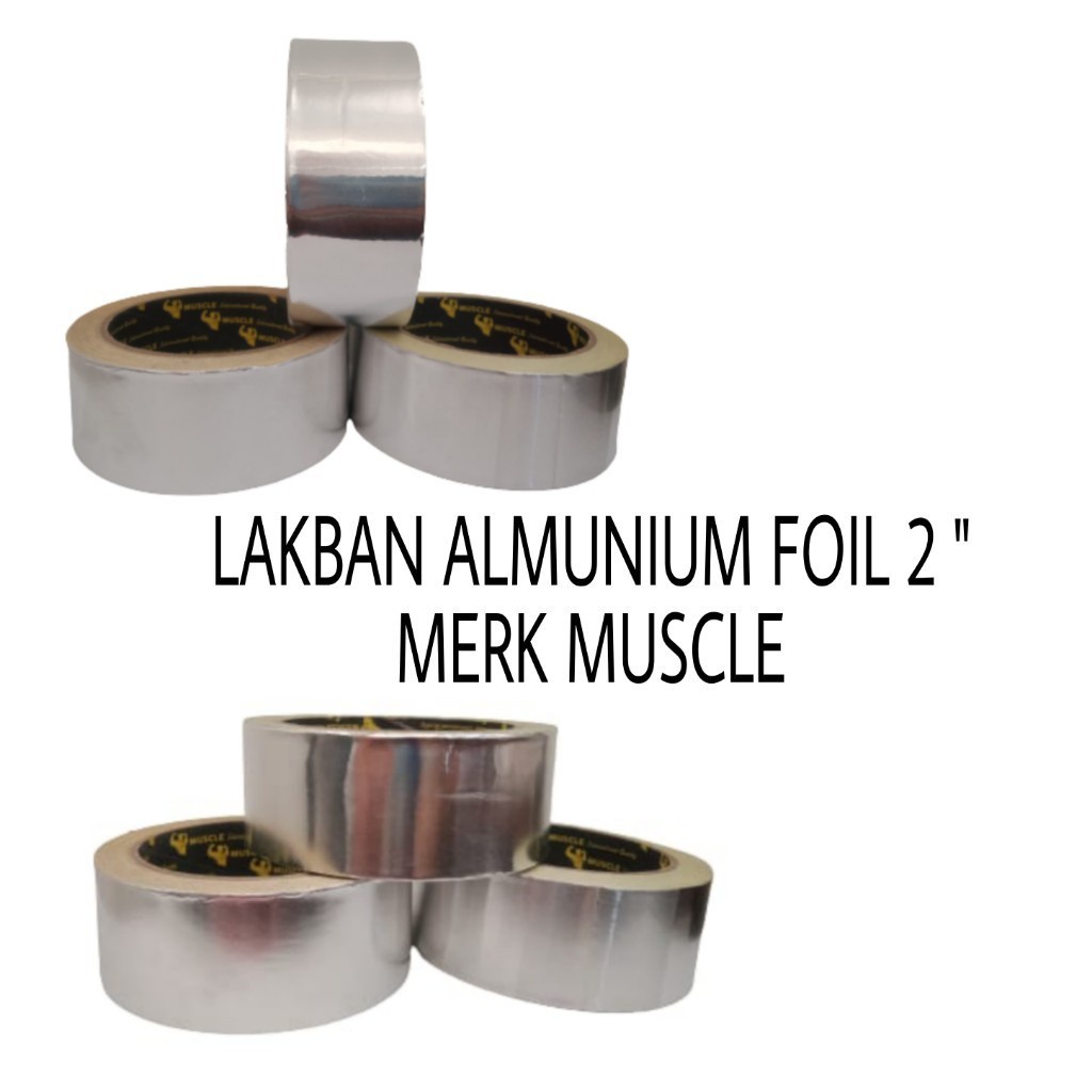 

NAT - 1 ROLL LAKBAN TAHAN 40 MM X 18 METER AIR DAN PANAS ANTI BOCOR - ALUMUNIUM FOIL TAPE