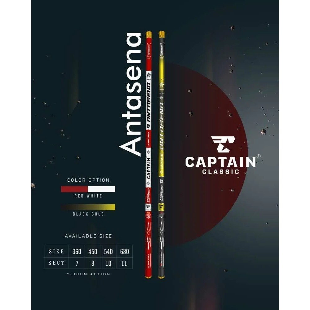 Joran Tegek Captain Antasena 360 s/d 540 Carbon (Ruas Panjang) Kuat dan Ringan
