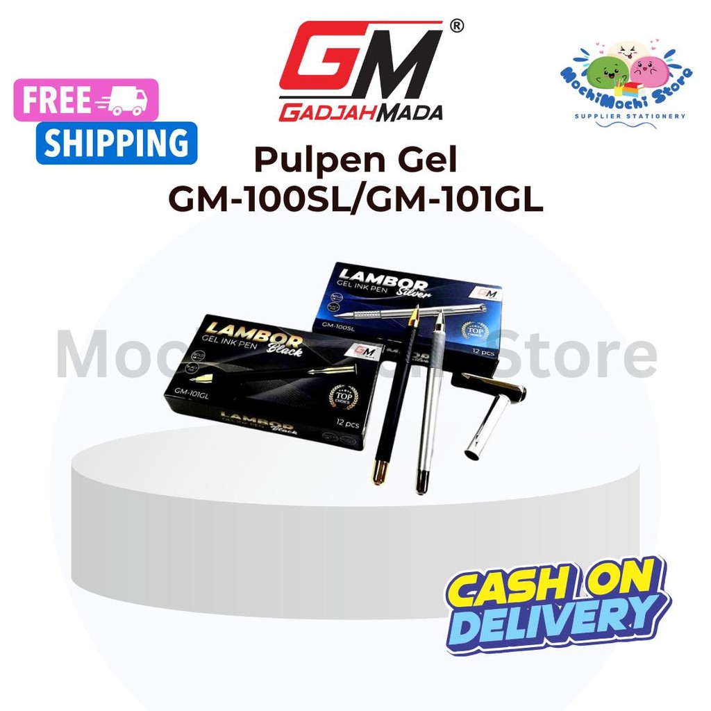 

Pulpen Gel GM-100SL / GM-101GL | Pulpen 1.0mm | Gel Pen | Pulpen Tinta Hitam | Bolpen Gel Stationery | Pulpen Tanda Tangan | Pulpen Mewah