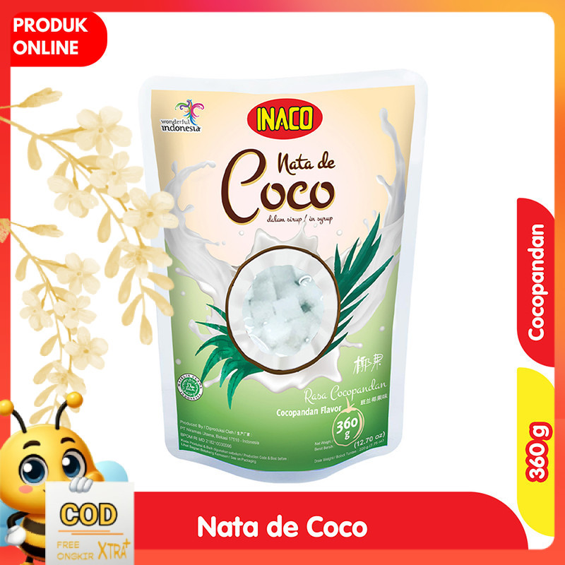 

Inaco Nata de Coco dalam Sirup Rasa Cocopandan Pouch 360 g