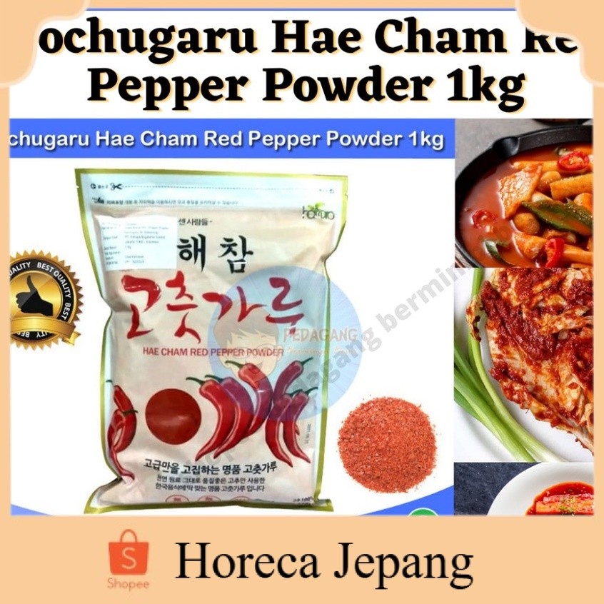 

Hae Cham Red Pepper Powder 1Kg / Gochugaru | Gochukaru / Cabai Korea