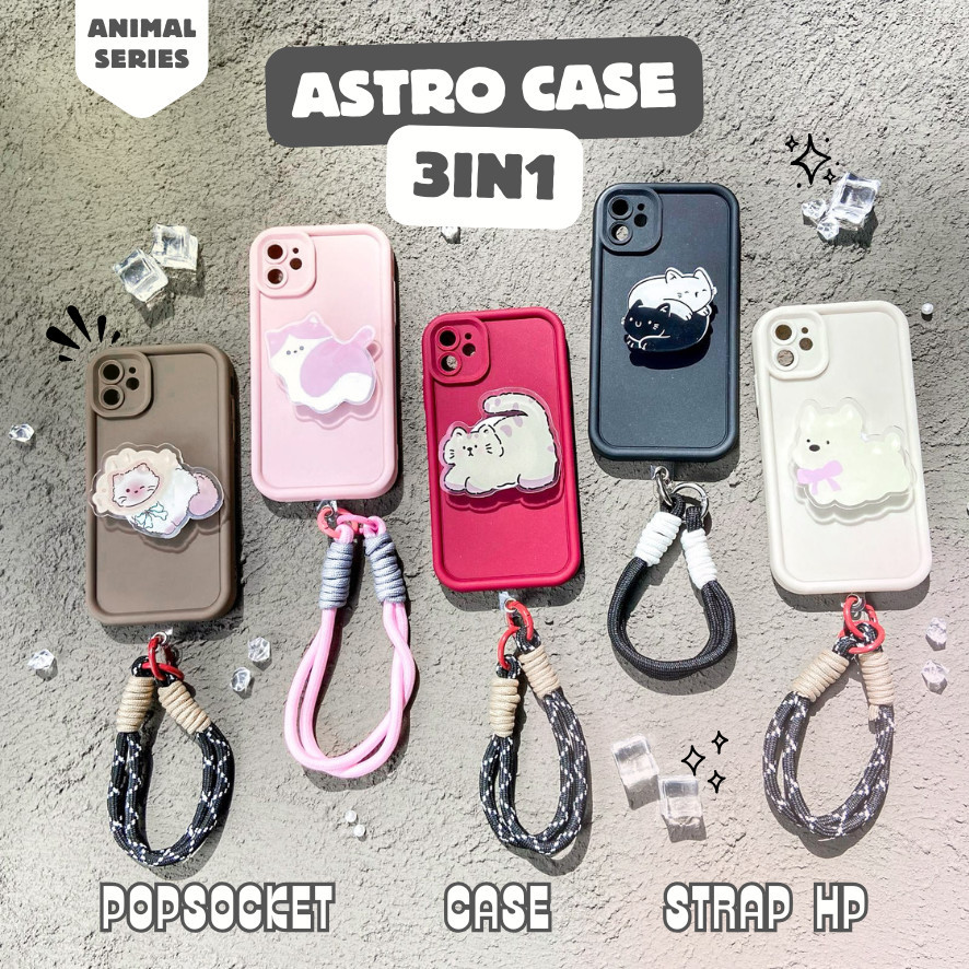 3IN1 Astro Case for vivo s1 pro iqoo neo v23e v5 y65 y66 v9 y02 y02t y03 y18 v25 v25e v21 v23 v15 v2