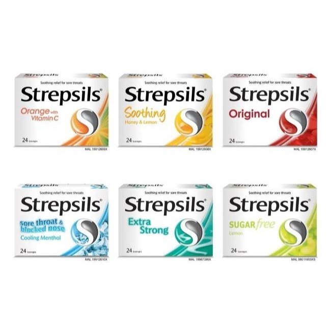 

STREPSILS OBAT PEREDA TENGGOROKAN SACHET ISI 8 BUTIR