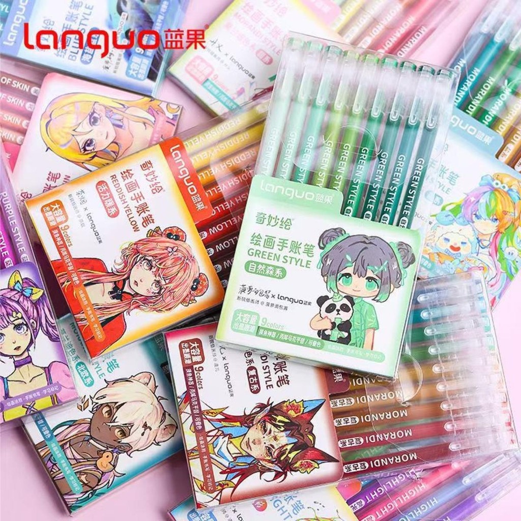 

Languo 36-90 Color Linkage HandBook Pen,Sparkling Graffiti Pen for Drawing,handwriting,learning Marker Art Supplies Stationery