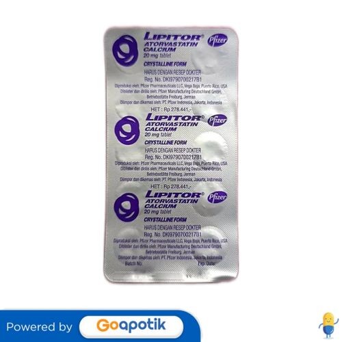 Lipitor 20 Mg Blister 10 Tablet