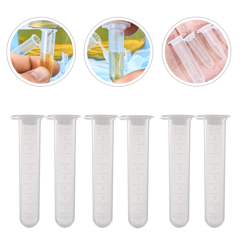 

200 Pcs Centrifuge Tube 10ml Test for Laboratory Glass Centrifugal Polypropylene Pp with Scale
