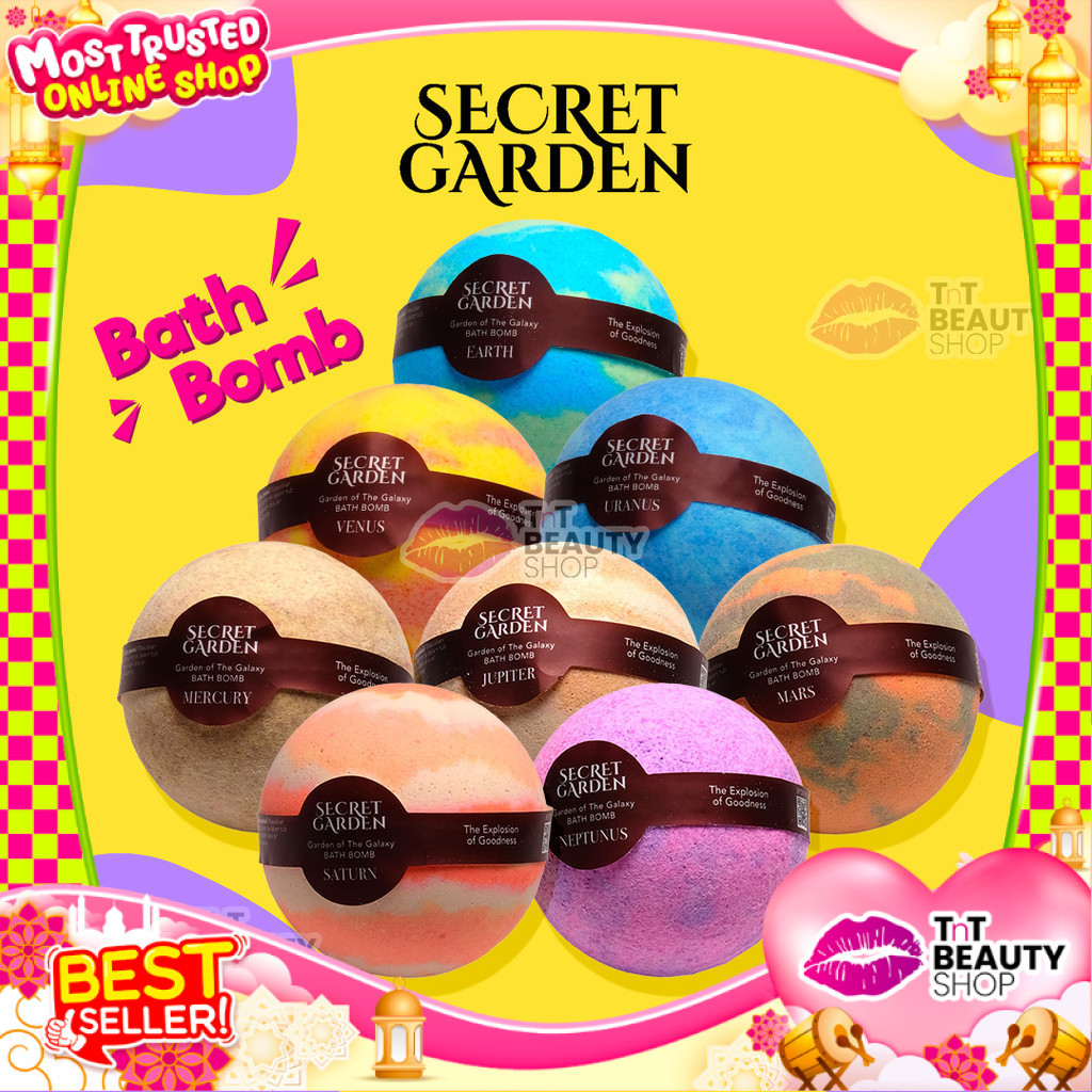 Secret Garden Bath Bomb Galaxy Planet Handmade with Love 100gr | TnT Beauty Shop