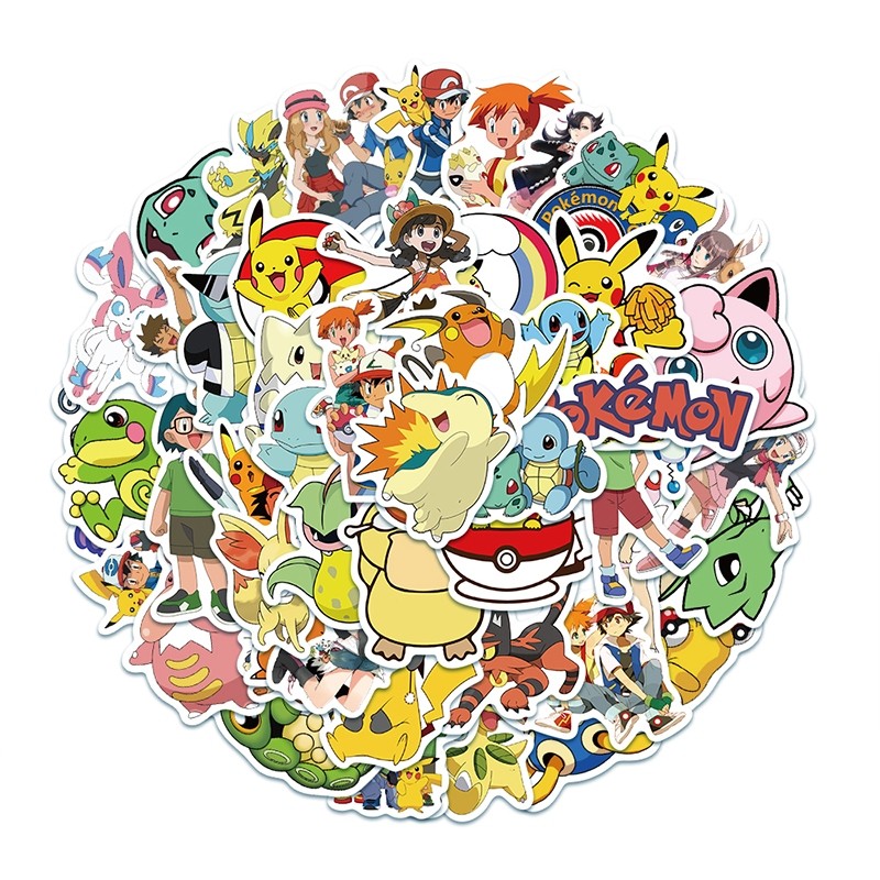

Sticker Pokemon PACK Sticker Kartun Pokemon Api Vynil