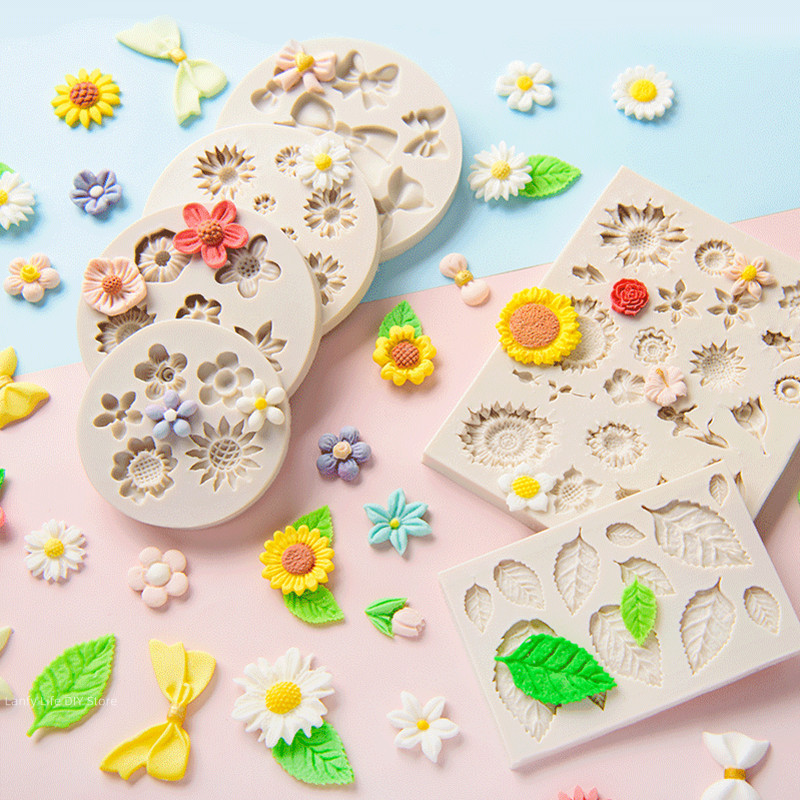 

Soft Pottery Silicone Mold Polymer Clay Flower/shell Decoration Modeling Mold DIY Fondant Drip Glue Handicraft Modeling Molds