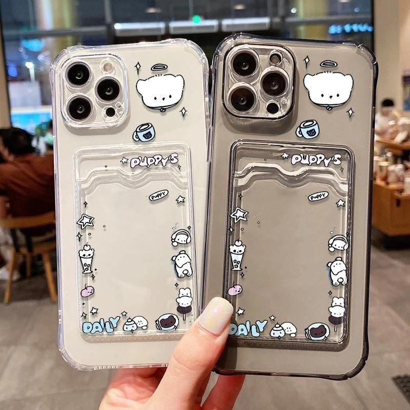 SoftCase ATM ID Card Cute Bear pattern Casing For Realme Note 60 60x 50 Narzo N63 N61 10 N53 50A 50i