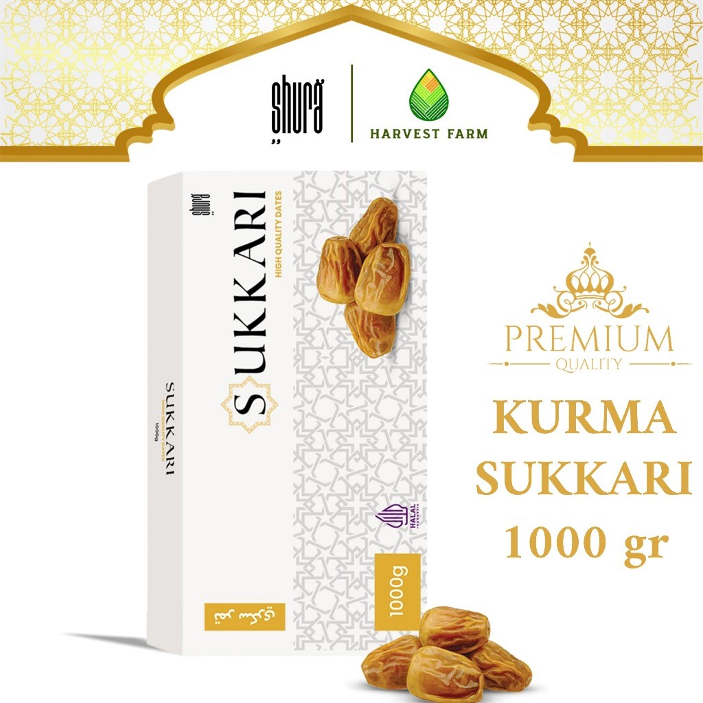 

Shura Kurma Sukkari 1kg box Premium Original