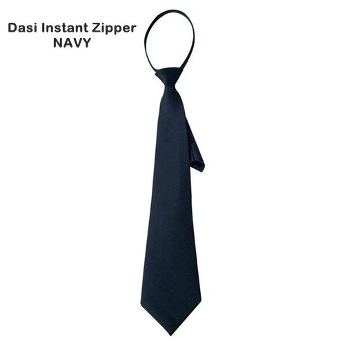 aksesoris fashion Dasi Zipper / Zipper Tie / Dasi Resleting - NAVY