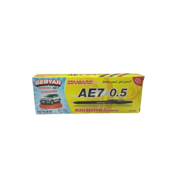

1 Pak Pulpen Standard AE7 H4 Hitam dan Biru