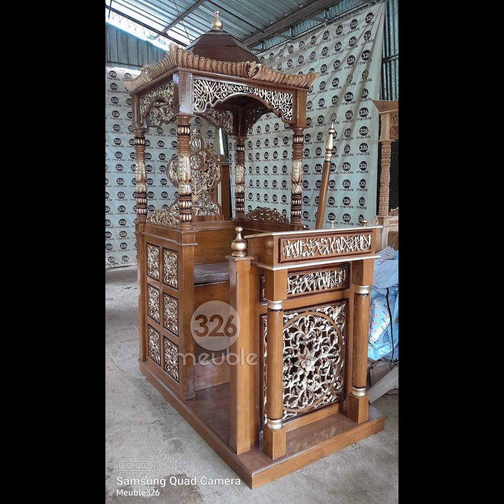 Mimbar Masjid Kubah Jati - Mimbar Masjid Pintu Samping