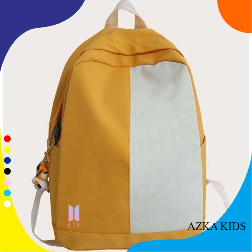 AKW Tas Sekolah Korean Style Ransel BTS Simpel Kekinian Fashion Kids 02