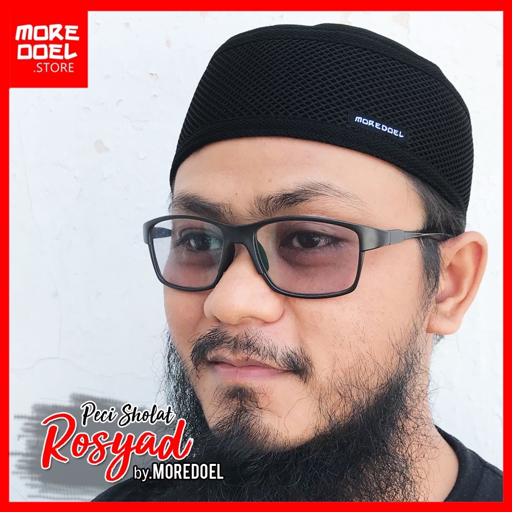 MOREDOEL - Kopiah Peci Hitam Peci Dewasa Rosyad By Moredoel .
