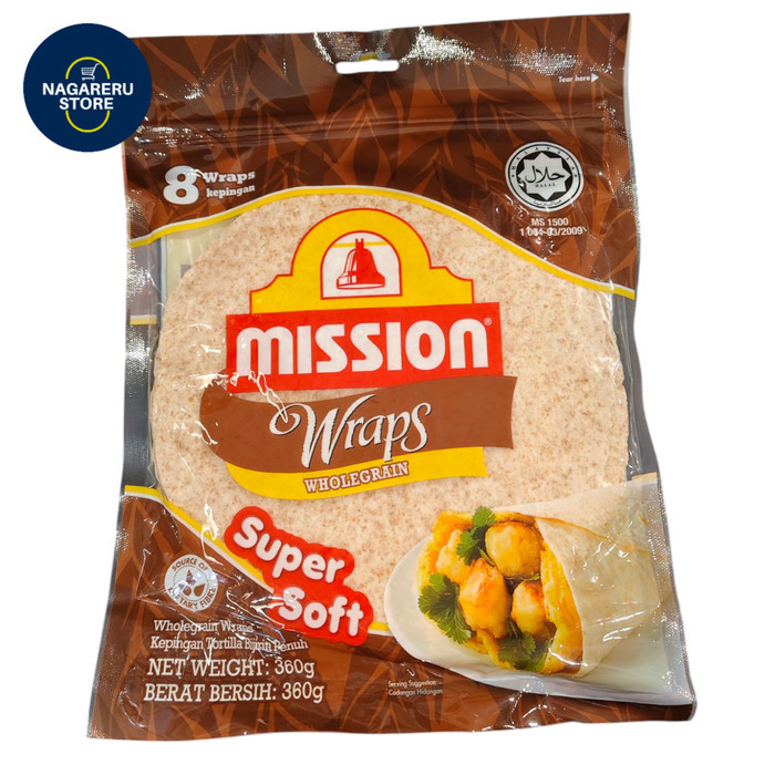 

Mission wraps wholegrain super soft 360gr
