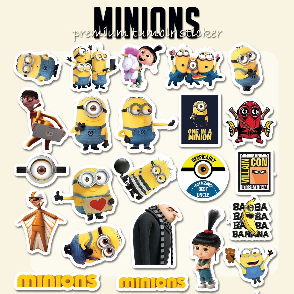 

Stiker Tumblr Minion cute Stiker Laptop Sticker HP