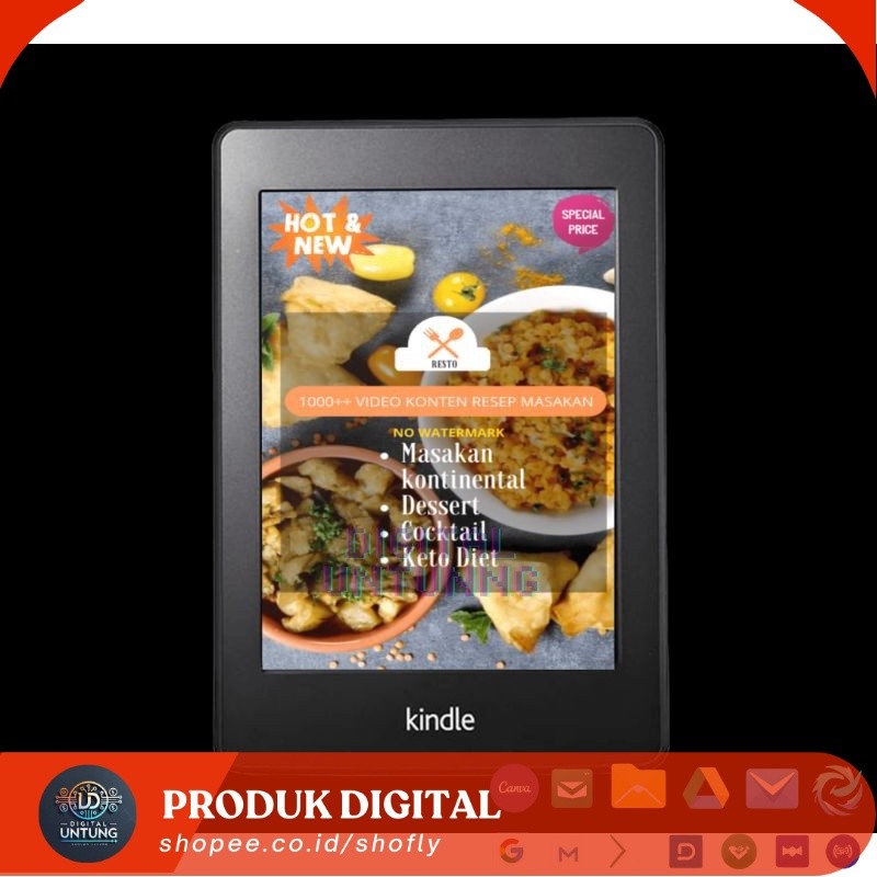 [DU] 1000++ Konten Video Resep Masakan SIAP UPLOAD CONTENT CREATOR AKUN IG TIKTOK YT SHORT PUBLIK DI