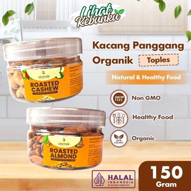 

ALAMEE Kacang Almond Mede Walnut Pistachio Panggang Roasted Siap Makan LIHAT KEBUNKU