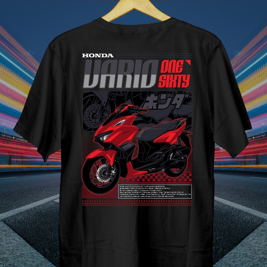 Kaos Motor Vario 160 New // Kaos Vario // Baju Vario // Vario