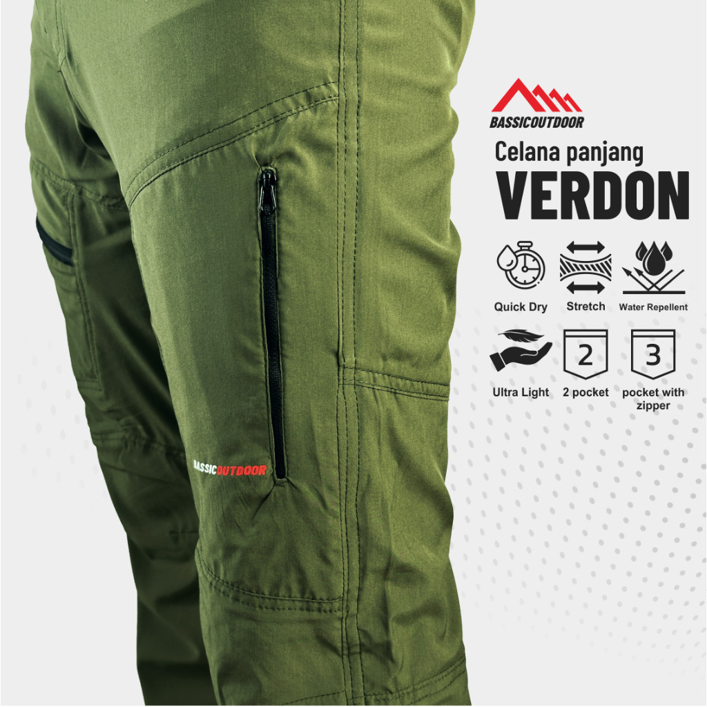 (High Premium) CELANA GUNUNG PRIA WANITA VERDON BASSIC OUTDOOR QUICKDRY CELANA OUTDOOR CAMPING PRIA 