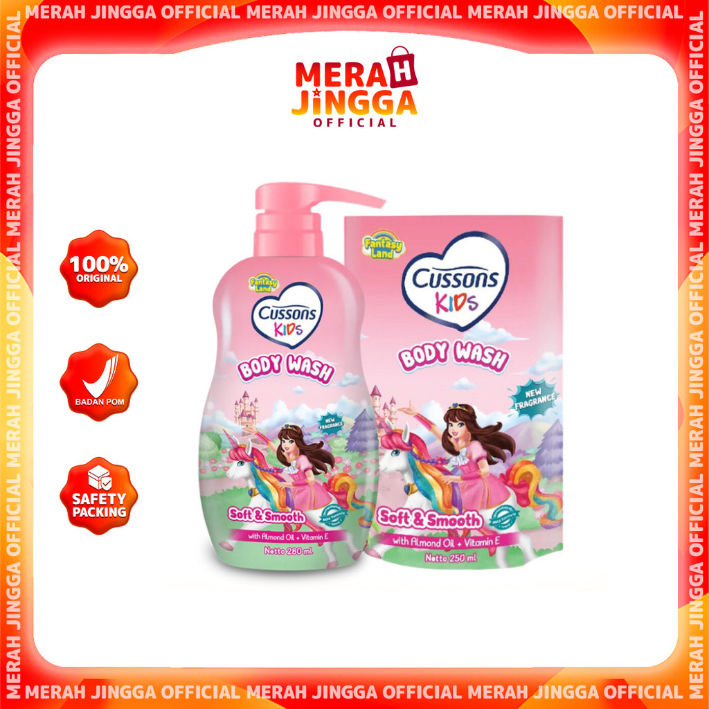 Cussons Kids Body Wash Unicorn Soft & Smooth - Sabun Mandi Anak | Merah Jingga Official