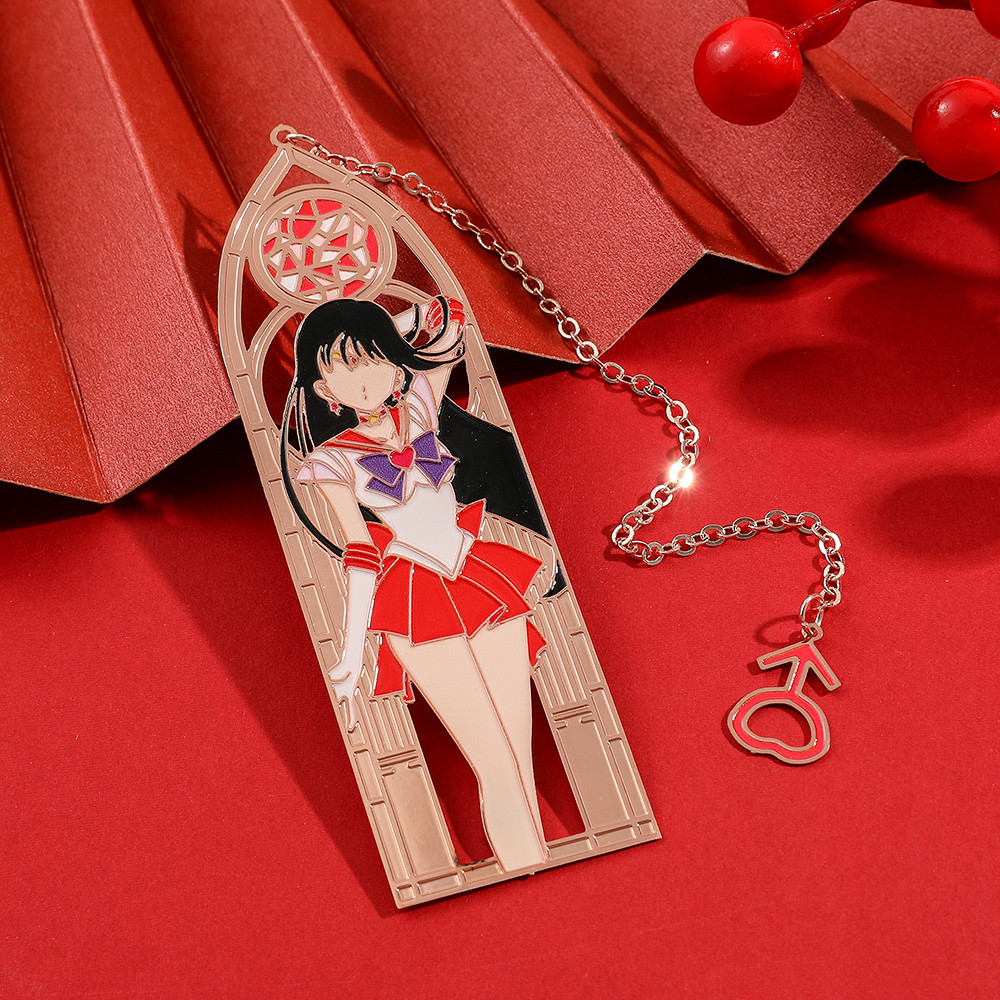 

Anime Sailor Moon Character Creative Metal Bookmark Female Fan Book Lover Gift Collection Birthday Gift