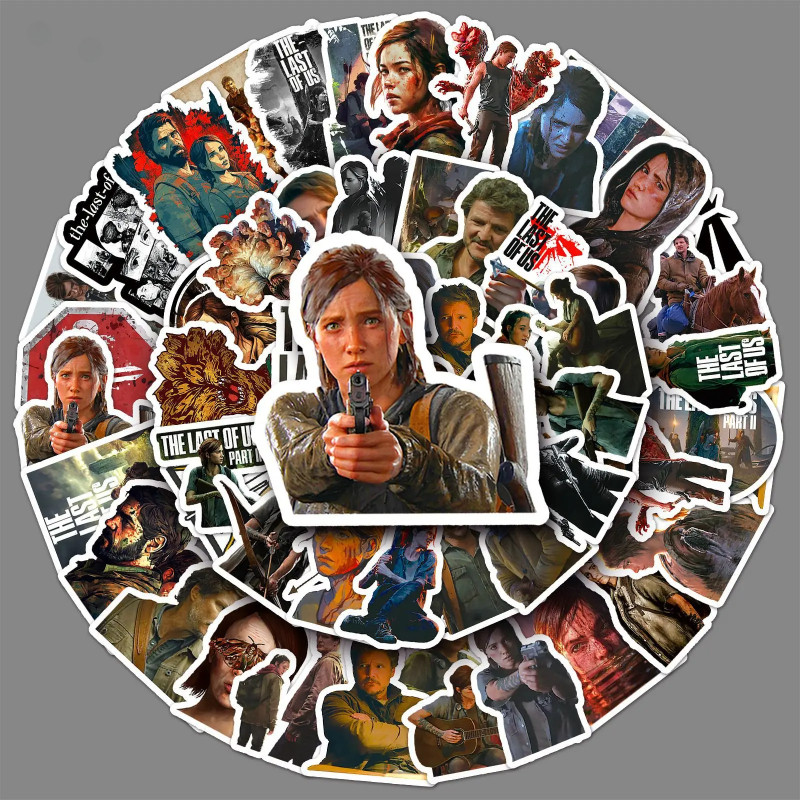 

10/30/50PCS Western Joel Miller The Last of Us Waterproof Stationery Sticker Ellie Aesthetic School Supplies Back To School
