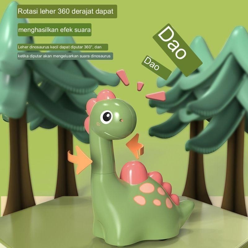 Dinosaurus Interaktif untuk Bayi/ Ideal saat merangkak/ Mainan viral di TikTok/ Desain aman dan eduk